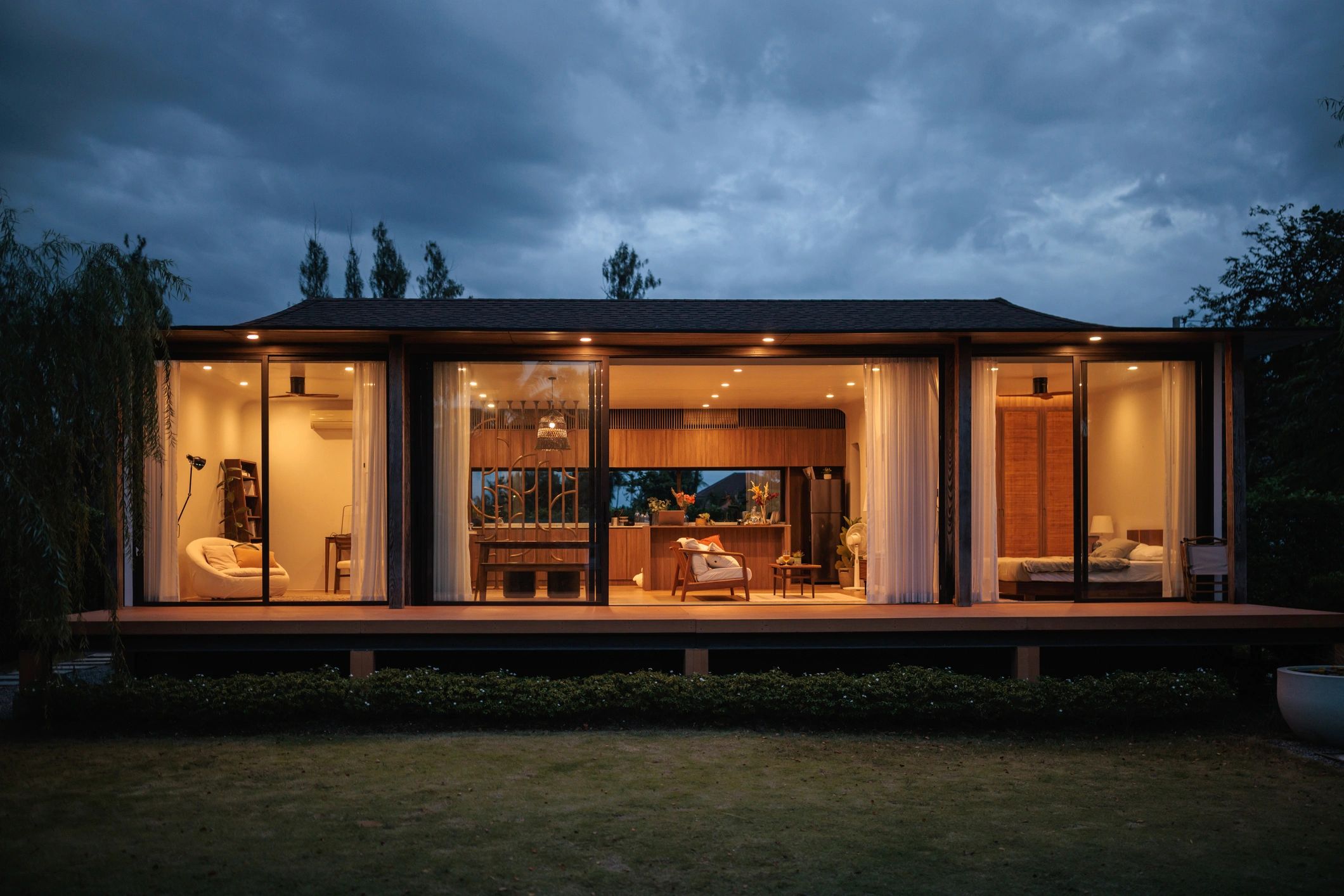 Exterior of a modern home representing resident support